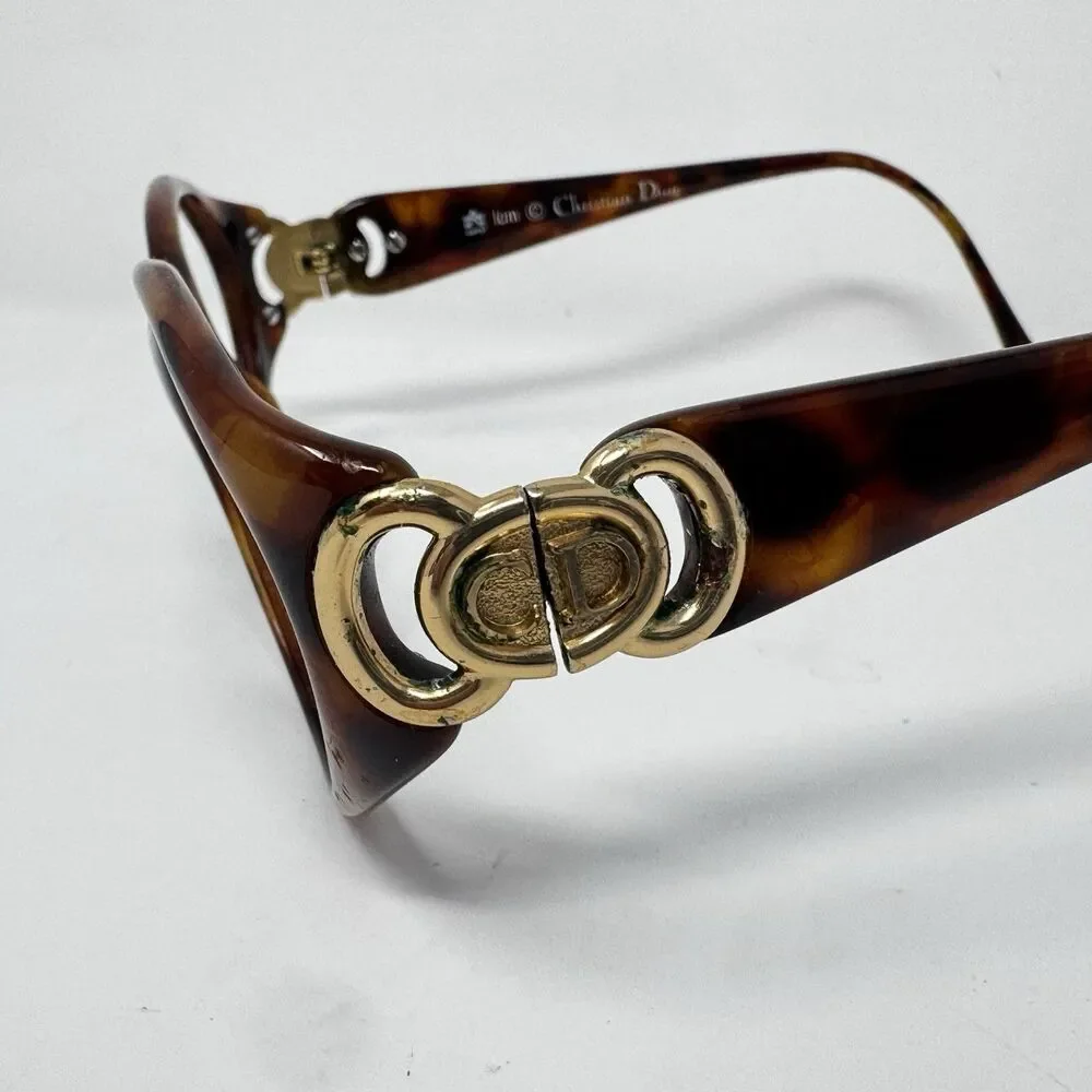 Christian Dior 2851 Tortoise Sunglass Frames 57-14 Made in Austria 1990s